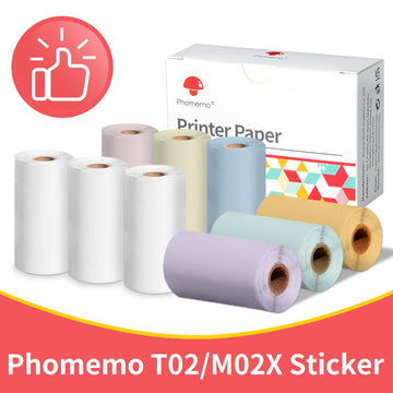 Rolos de papel para Phomemo T02